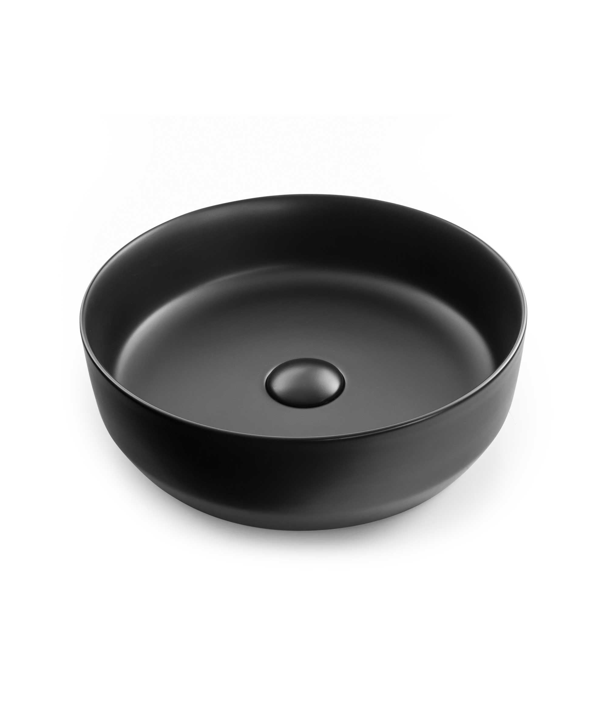 Seima Aurora 385 ceramic basin - Black Silk Matte