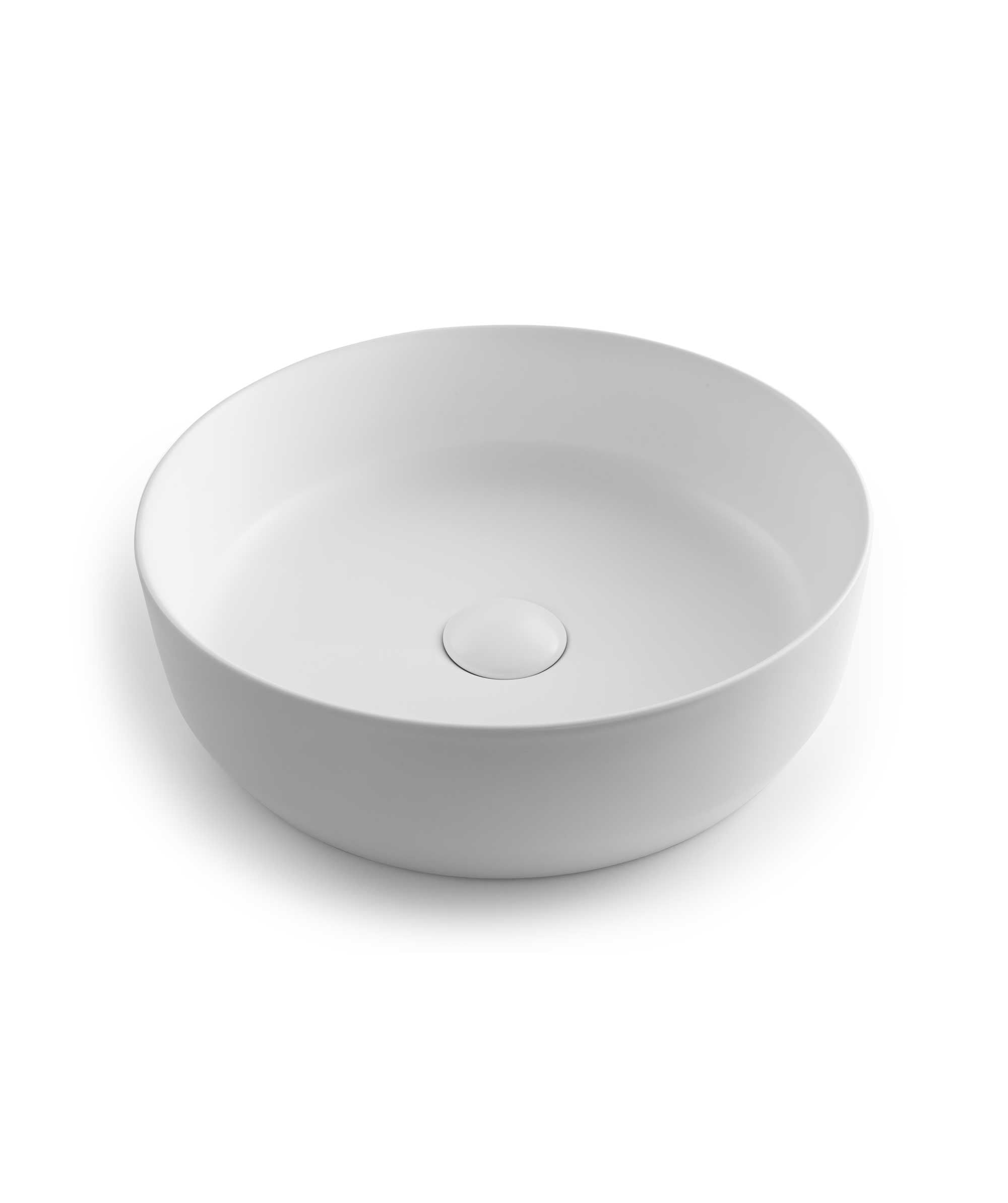 Seima Aurora 385 ceramic basin - White Silk Matte