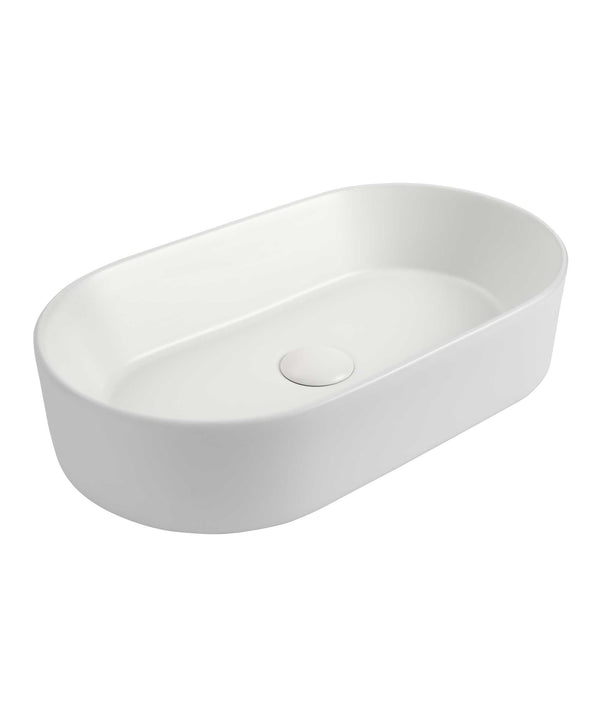 Seima Aurora 530 Above Counter Ceramic Basin - White Silk Matte