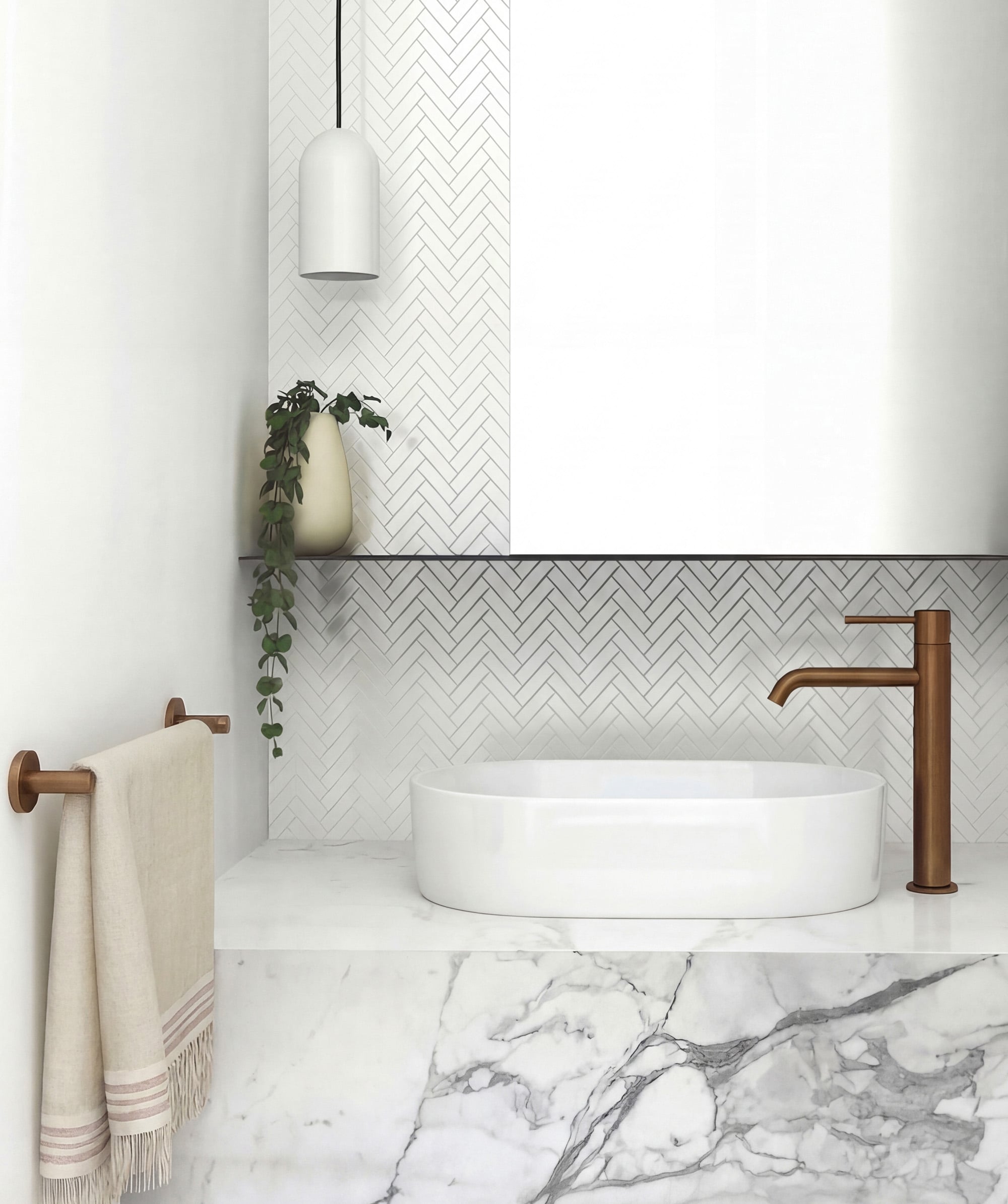 Seima Aurora 530 ceramic basin - White Silk Matte