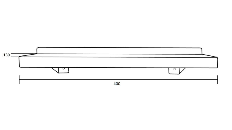 Metlam Antimicrobial Stainless Steel Utility Shelf