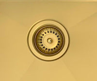 Meir 760mm Double Bowl PVD Kitchen Sink - Brushed Gold (Tiger Bronze)