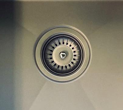 Meir Single Bowl PVD Kitchen Sink 380mm x 440mm - Brushed Nickel