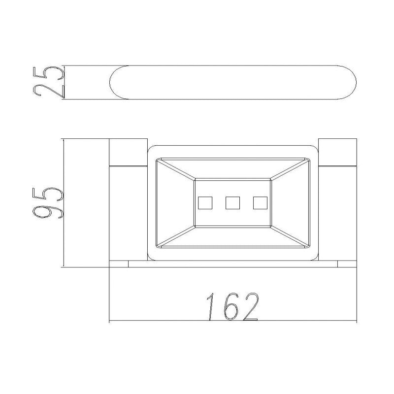 ACA Esperia Gunmetal Grey Soap Dish Holder Tray Holder Stainless Steel Wall Mounted