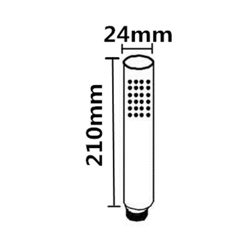 Aquaperla Round Black Hand held Shower Set