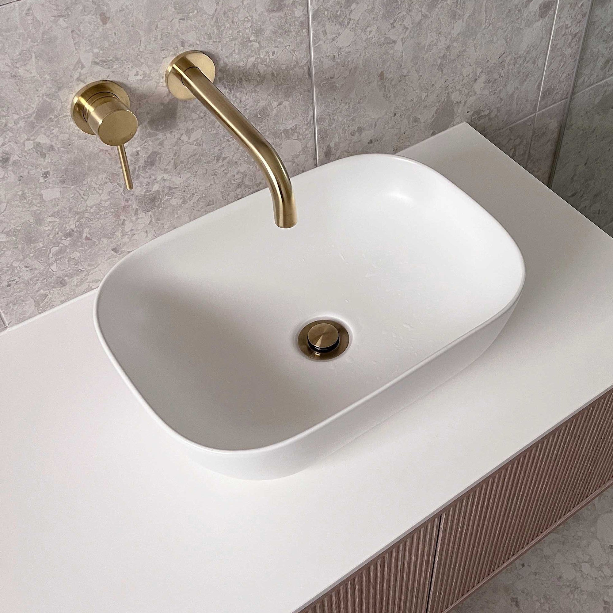 ADP Stadium Matte White Above Counter Basin