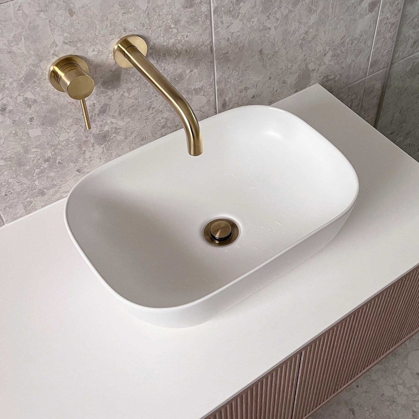 ADP Stadium Matte White Above Counter Basin