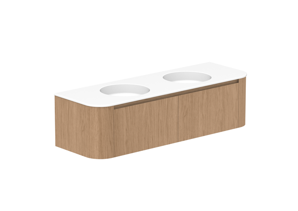 Matte Ceramic — 1500mm Double Bowl