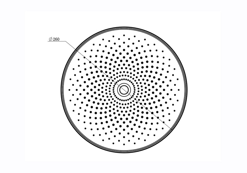 Linkware The Gabe Bush Shower Head Matte Black