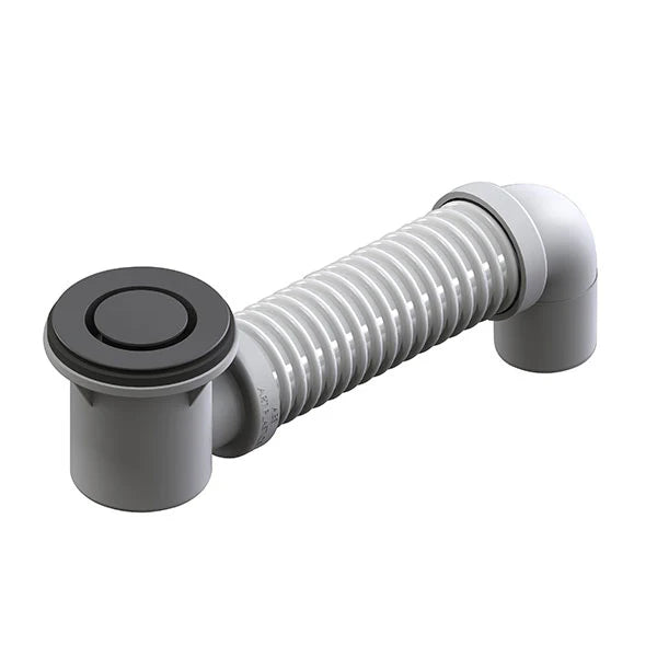 ART Australia Bath Bend Pop Down® and Connector Matte Black