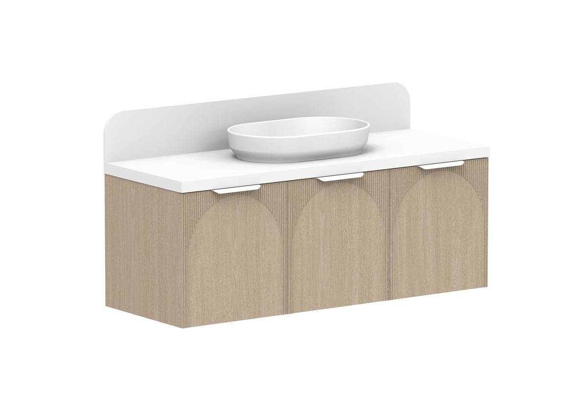 Archie Vanity — 1350mm · Coastal Oak · All Door