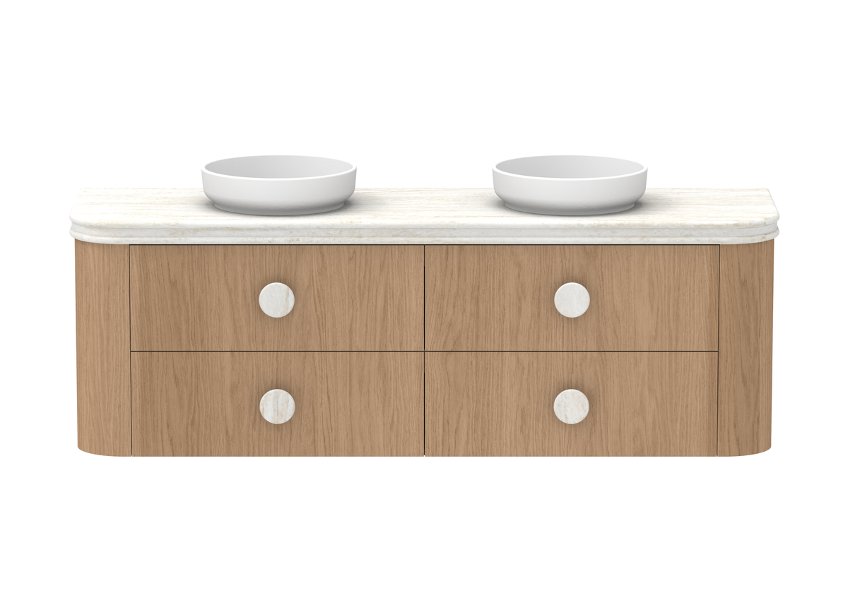 Thea Vanity — 1800mm · Double Bowl · Boston Oak