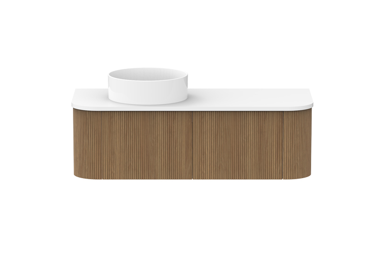 Waverley Vanity — 1200mm · Left Bowl · Prime Oak