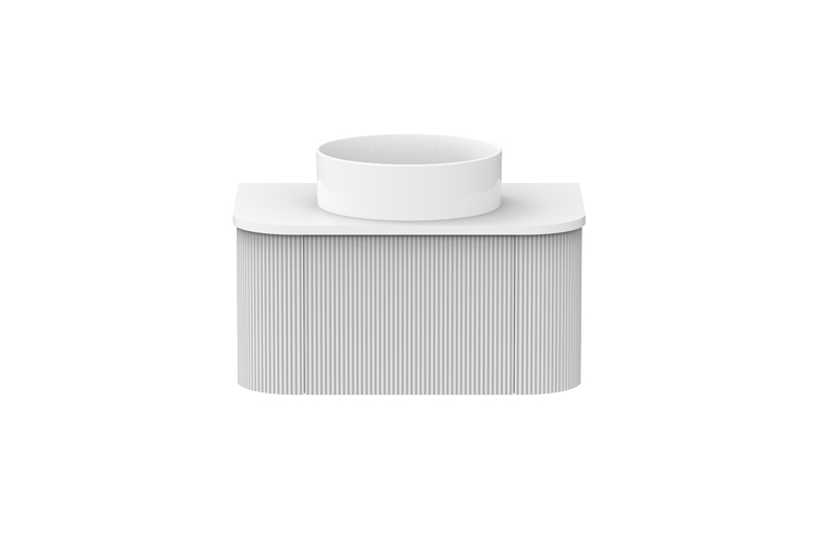 Waverley Vanity — 750mm · Centre Bowl · Ultra White