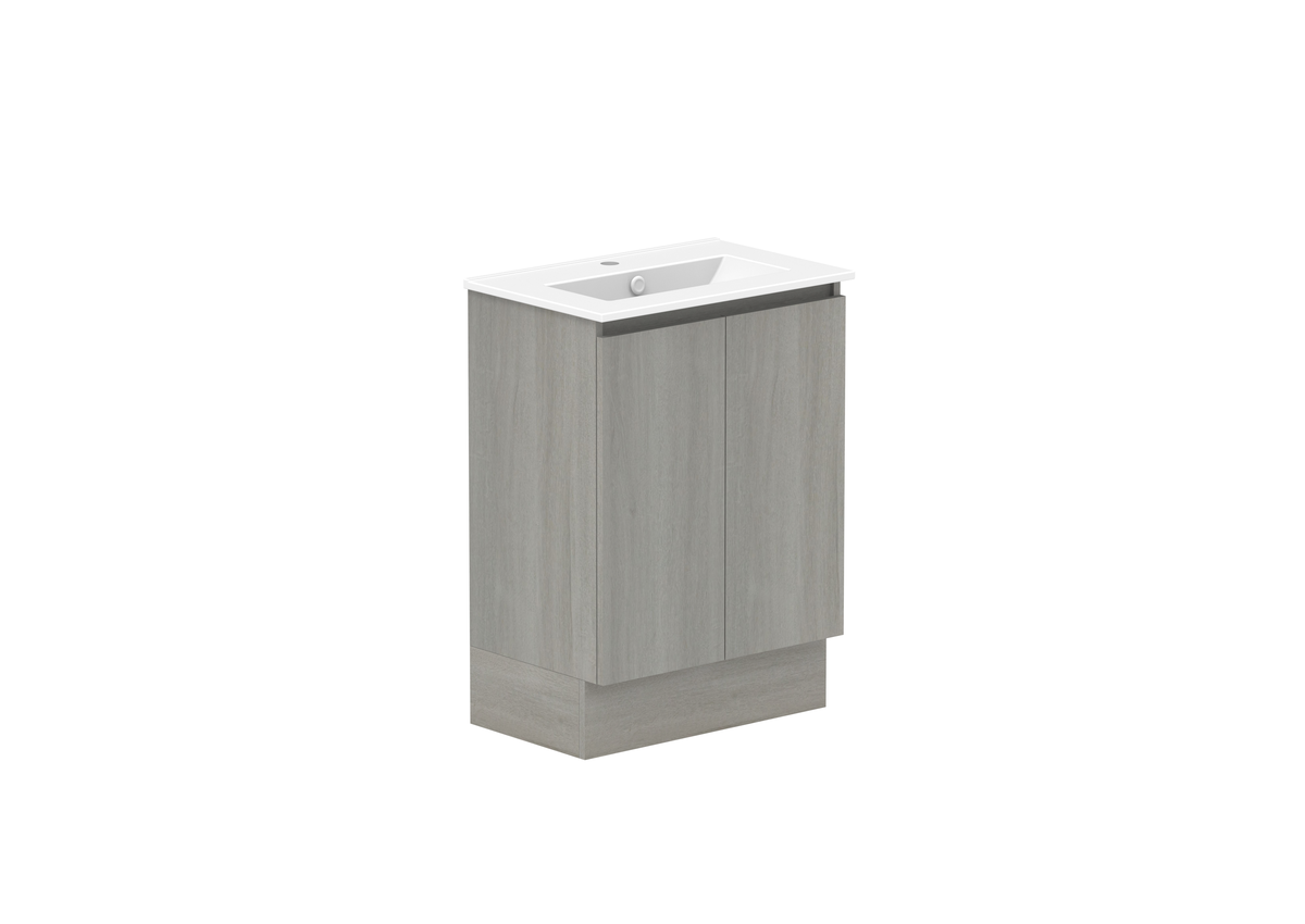 Ovia Zurich Ensuite Vanity — 600mm · Centre Bowl · Palomera Oak
