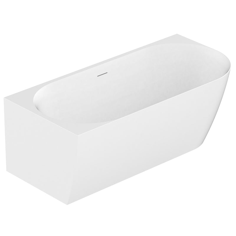 Ovia Vienna 1500mm Left Hand Corner Bath Tub Matte White