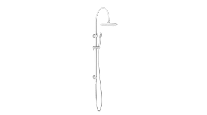 ADP Soul Gooseneck Twin Shower Set Matte White