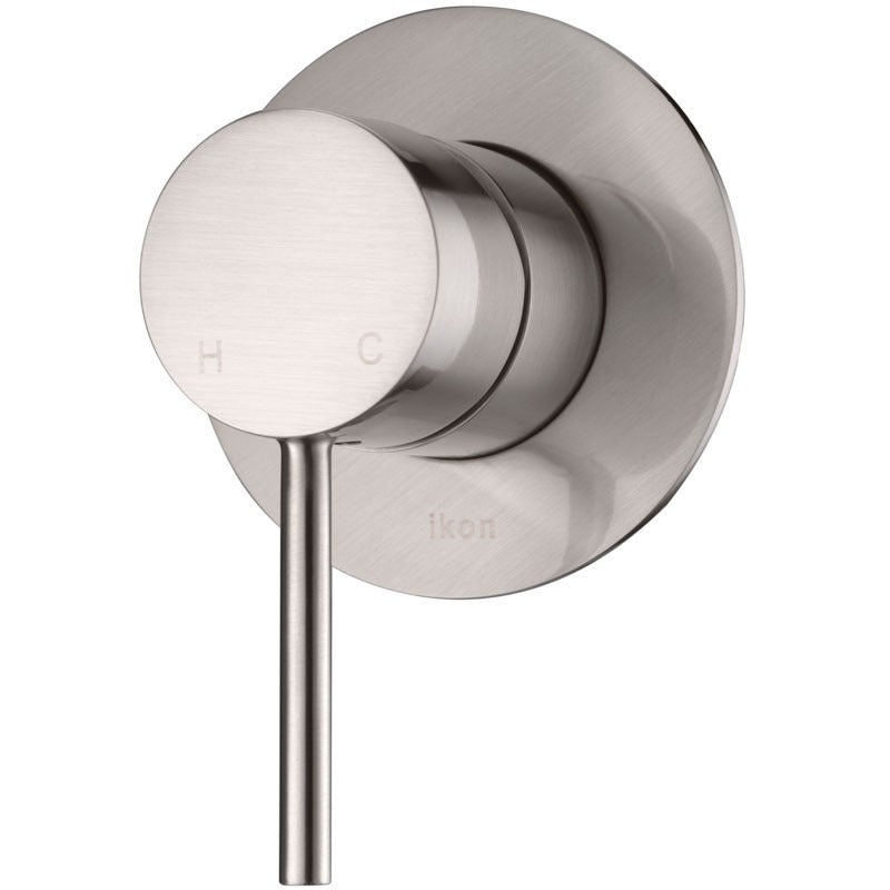 Ikon Hali Wall Mixer Brushed Nickel - Clearance