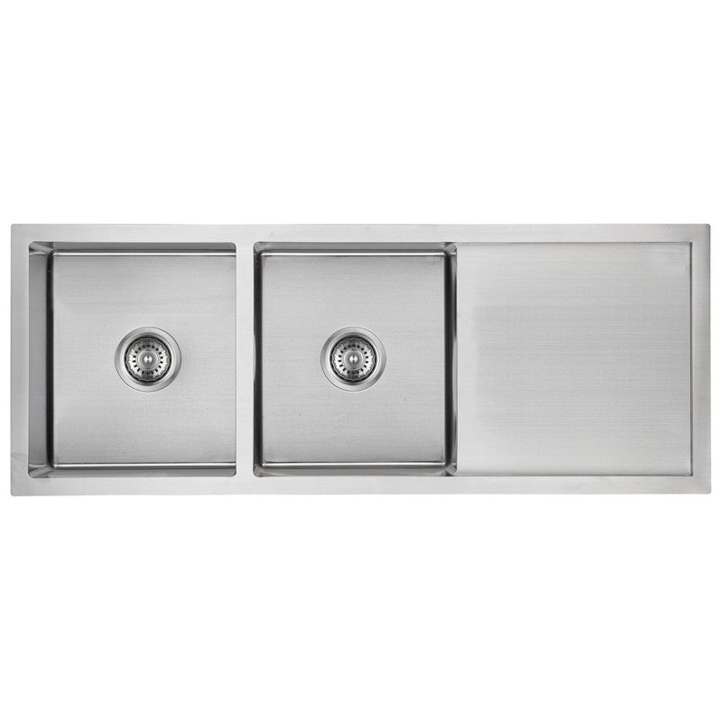 Eden 1160x450x208mm Double Bowl Stainless Steel Sink