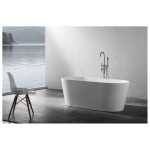 1700mm Mercio Arvo Free Standing Bath - White