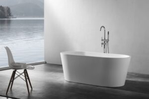 1700mm Mercio Arvo Free Standing Bath - White