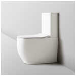 Bella Gloss White Rimless Back To Wall Toilet Suite