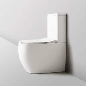 Bella Gloss White Rimless Back To Wall Toilet Suite