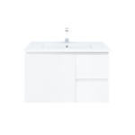BIANCA 75cm Wall Hung Vanity Cabinet - Right Drawers