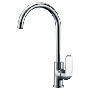 Ikon Kara Gooseneck Kitchen Mixer Chrome