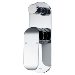 Ikon Kara Wall Diverter Mixer Chrome