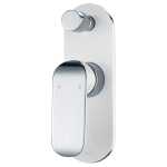 Ikon Kara Wall Diverter Mixer White and Chrome - Clearance