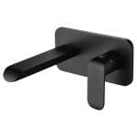 Ikon Kara Wall Basin Mixer Black