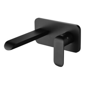 Ikon Kara Wall Basin Mixer Black