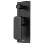 Ikon Seto Wall Diverter Mixer Black - Clearance