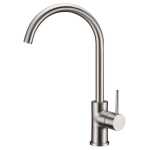 Ikon Hali Brushed Nickel Kitchen Mixer