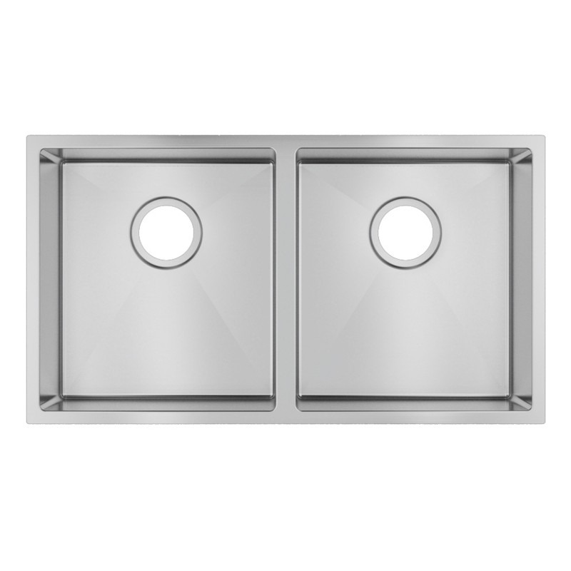 820x457x230mm 1.2mm Handmade Top/Undermount Double Bowls Kitchen Sink Stainless Steel 304