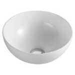 280x280x120mm Round Gloss White Ceramic Above Counter Basin