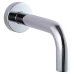 Euro Round Chrome Bathtub/Basin Wall Spout