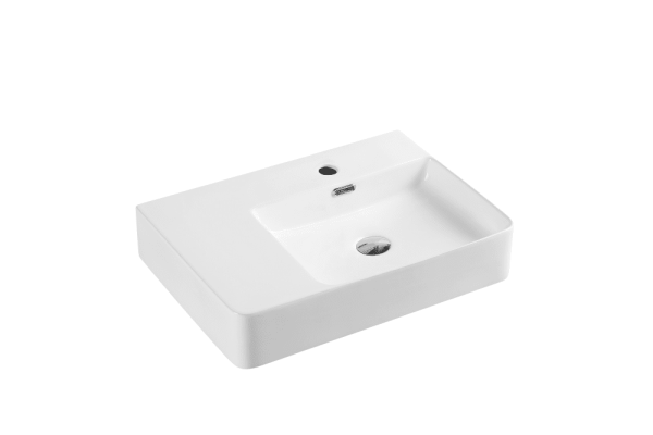 Mercio VENTO 60ML Rectangular Left Hand Wall Hung Basin