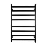 912x620x120mm Nero Black Electric Heated Towel Rack 8 Bars