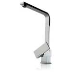 Aquaperla Quadra Chrome Solid Brass Kitchen Sink Mixer Tap 360° Swivel