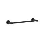 Ovia Round Black Single Towel Rack Rail 300mm