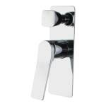 Rumia Chrome Shower Wall Mixer With Diverter