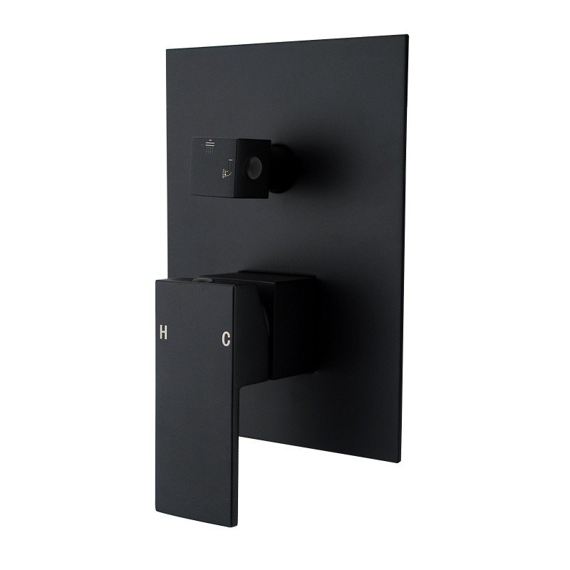 Ottimo/Omar Nero Black Shower/Bath Mixer Diverter