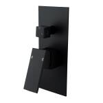 Ottimo/Omar Nero Black Shower/Bath Mixer Diverter Long Cover