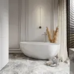 1690*805*550mm Olivia Oval Bathtub Freestanding Acrylic White Bath tub