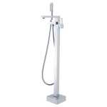Aquaperla Ottimo Chrome Freestanding Bath Mixer With Hand held Shower