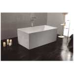 1300mm Orta Free Standing Bath Tub Multi Fit White