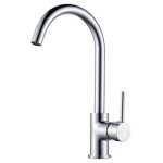 Aquaperla Euro Classic Round Chrome Standard 360° Swivel Kitchen Sink Mixer Tap