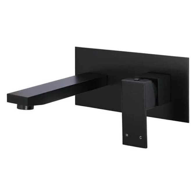 MC01-Matte-Black-Wall-Spout-with-Mixer-Tap-Meir-1_600x600